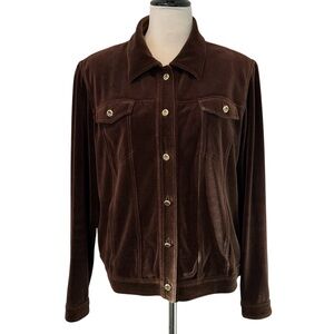 St John Sport Brown Velvet Women's Jacket